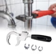 thumbnail image 1 of Llave para El Baño, Herramienta Multifunción, Llave para Fregadero, Aleación de Aluminio Profesional para Cocina, Inodoro, Longitud 27cm, 80mm de Aper, 1 of 8