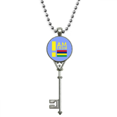 thumbnail image 1 of Soy de Mauricio Colgante Collar Vintage Llavero Plata Joyas Unbranded M, 1 of 3