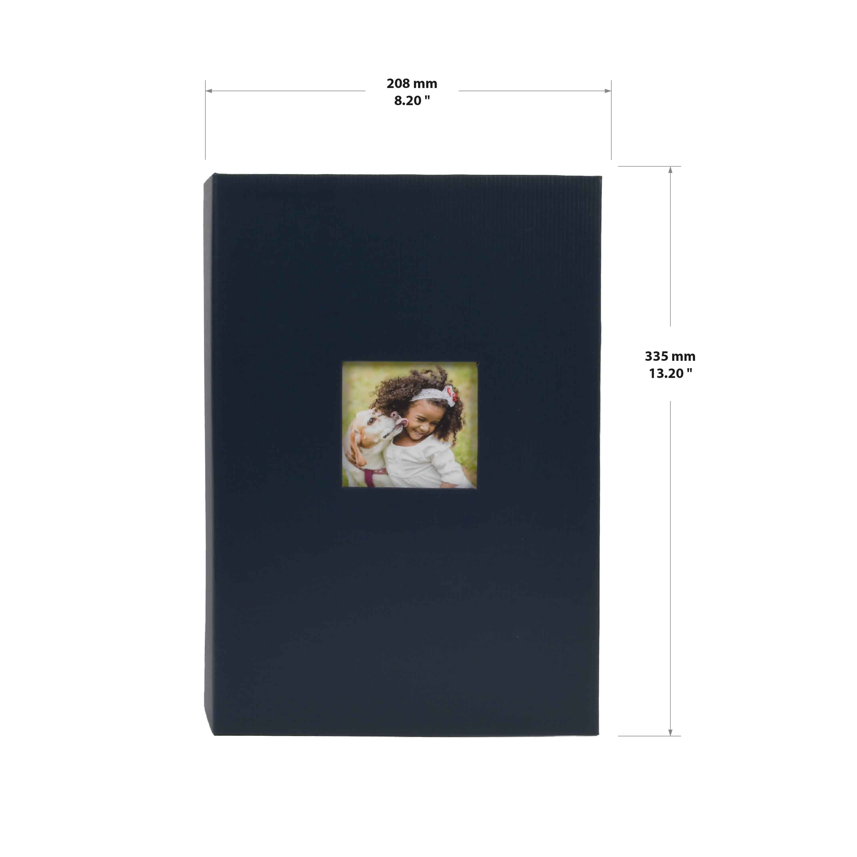 New View Gifts Blue Photo Album, Hardcover with Slip-In Pockets