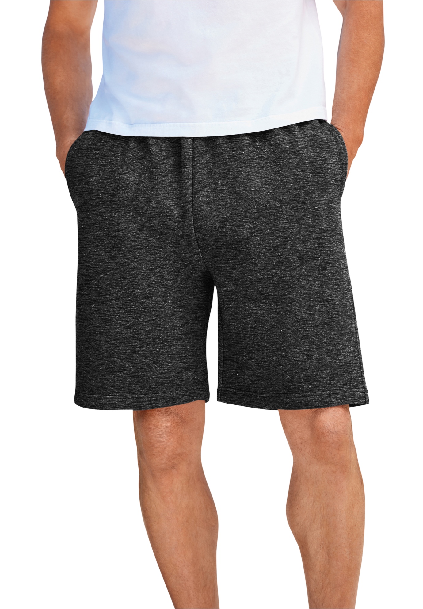 Falcon Bay Big Mens Cotton Jersey Shorts #1124 Black 8XL