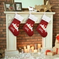 thumbnail image 6 of GZHJMY Christmas Santa Claus Christmas Stockings 1PCS, Large Xmas Stockings Gift Decorations and Party Supplies,Used for Fireplace Decoration Socks Christmas Tree Decoration, 6 of 7