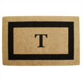 thumbnail image 1 of Nedia Home 02080T Simple Photo - Cadre Noir 30 x 48 Po Tapis de Sol en Fibre de Coco Résistant - Monogrammé T, 1 of 1