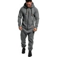 thumbnail image 1 of LAICAIW Combinaison à Capuche pour Hommes, Pyjama une Pièce à Fermeture Éclair, Combinaison de Jogging, 1 of 6