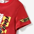 thumbnail image 5 of Hot Wheels 2pcs Kid Boys Racecar Color Block Print T-shirt with Knit Shorts Sporty Set Sizes 2-6, 5 of 7
