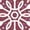HEATHER WINE, variant on - Mickey Ears Snowflakes - Women's Racerback Graphic Tank