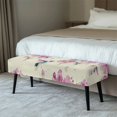 thumbnail image 2 of Whosucclay Hummingbird Cherry Blossom Print Dining Bench Slipcover Rectangle Bench Cover for Dining Room, Living Room, Bedroom, Kitchen Waterproof Benches Seat Covers Universal Bench Protectors, 2 of 7