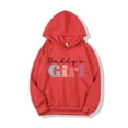 thumbnail image 1 of Milgrthf Chandails à Capuche pour Filles à Manches Longues Lettre Imprimée Chandails en Molleton à Capuche Doux en Coton Chandails Molletonnés Rouges 4 Ans, 1 of 3