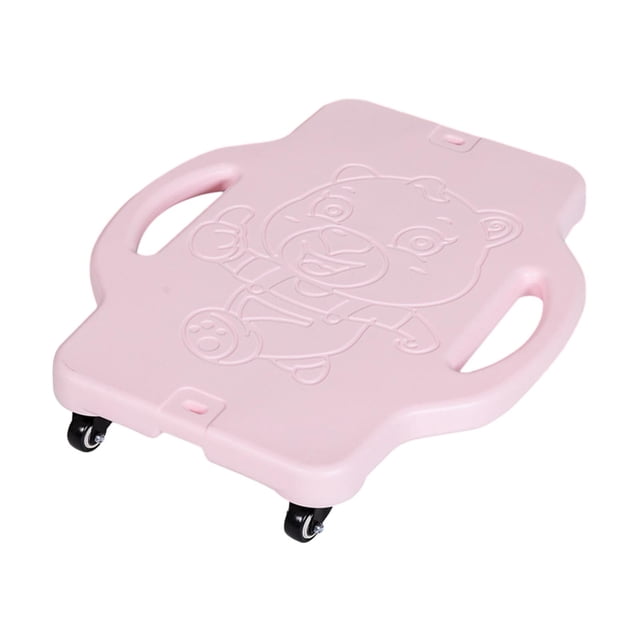 Tabla de patinete shamjiam Tabla de suelo para patio de juegos en El sótano Rosa claro