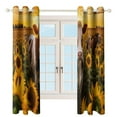 thumbnail image 3 of Blackout Curtains for Bedroom Farm Cows Full Room Darkening Grommet Curtains for Living Room,Thermal Insulated Ombre Drapes, 3 of 7