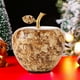 thumbnail image 1 of Figura de manzana de cristal | Adorno navideño de cristal y decoración navideña para el hogar | Regalo coleccionable de 15 cm para Nochebuena y decoración de temporada, 1 of 6