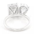thumbnail image 5 of solitaire jewels 4TCW Pear and Emerald Cut Moissanit Toi Et Moi Engagement Ring For Women, 14K Yellow Gold, 5 of 7