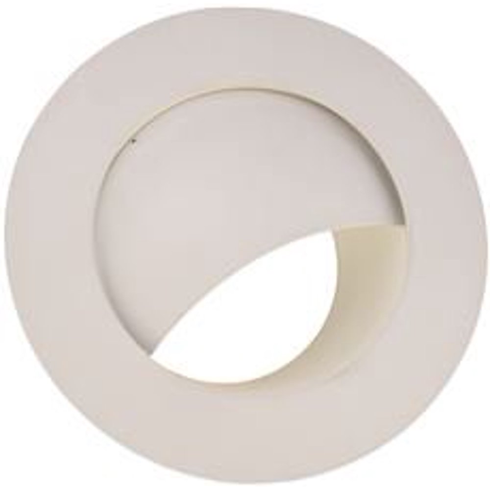 RECESSED LIGHTING METAL WALL WASHER TRIM 6 IN. WHITE per 9 Each