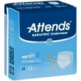thumbnail image 5 of Attends Bariatric Underwear, Incontinence Underwear Heavy Absorbency, XXL, 12 Count, 8 Pack, 5 of 5