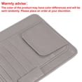 thumbnail image 5 of Unique Bargains PU Leather Car Sun Visor Organizer Glasses Holder and Card Holder Gray, 5 of 7