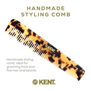 Kent 6T Fine Tooth Comb and Wide Tooth Hair Comb, Handmade Styling Comb for Hair Care, Barber Combs, Beard Combs For Men, Hair Styling Grooming Hair Combs for Men, Women and Kids