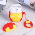 thumbnail image 4 of Sywqhk Estuche redondo protector de auriculares inalámbricos compatibles con Bluetooth de dibujos animados para AirPods (C), 4 of 9