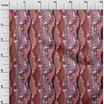 thumbnail image 3 of oneOone Tissu Popeline de Coton Rouge Sang Matériel de Robe Florale Tissu Imprimé Tissu au Mètre 42 Pouces de Large, 3 of 5