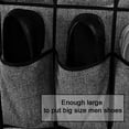 thumbnail image 3 of Zapatero para colgar sobre la puerta – Bolsa de almacenamiento colgante – Montaje en pared en la parte posterior de la puerta con 24 bolsillos grandes y 4 compartimentos, 3 of 5
