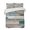 Mist Blue Off White Light Brown, variant on Quilts Twin Size, Turquoise Brown Soft Comforter Bedding Set for Bed, Vintage Country Ombre Wooden Grain Lightweight Quilted Bedspread with Pillow Cover(2 Pieces) for All Season, 68x86 Inch