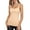 Beige, variant on ANFERRY Womens Tank Top with Shelf Bra Basic Cotton Adjustable Straps Camisoles