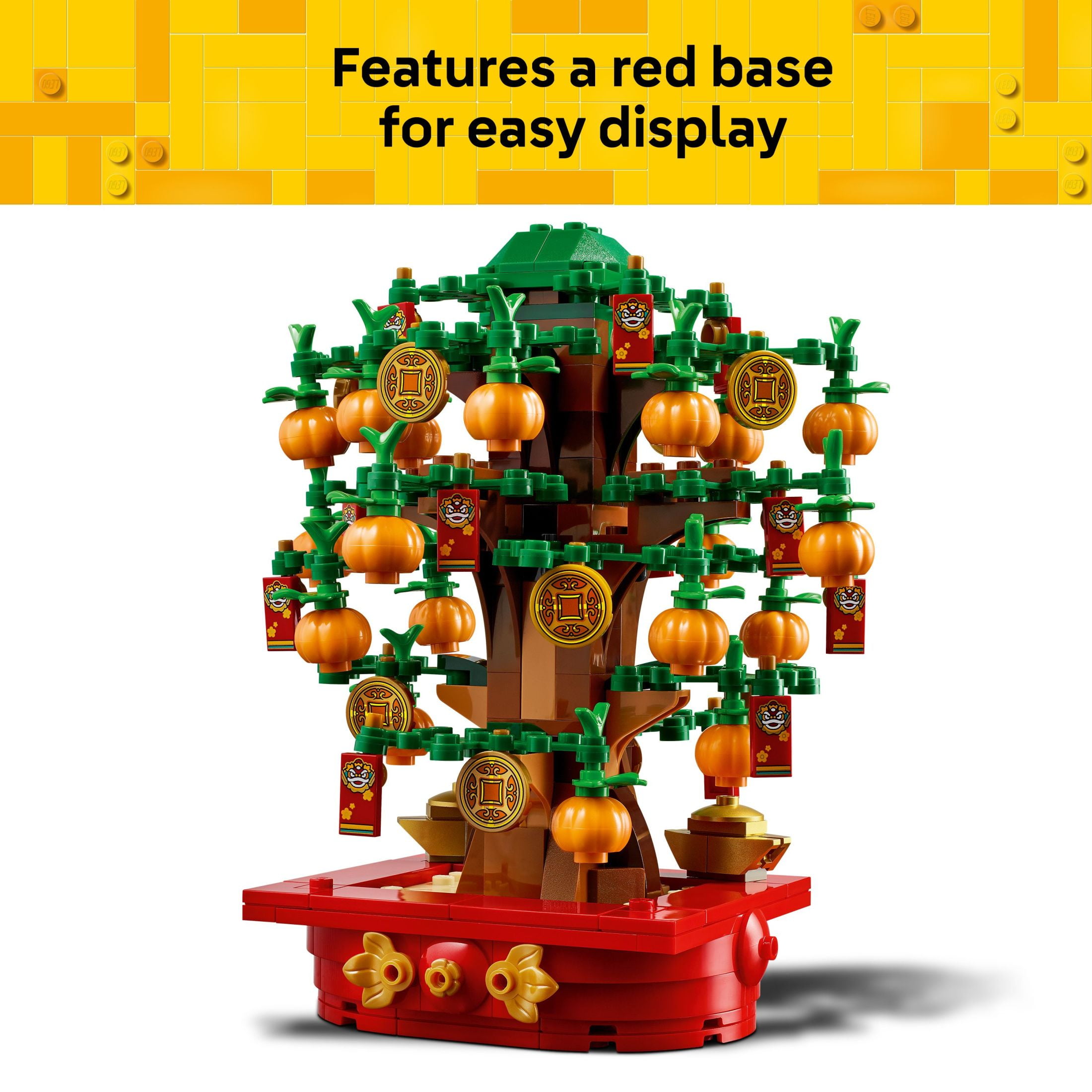 LEGO Money Tree - Lunar New Year Building Toy - Kids Chinese Culture Learning and Educational Toy for Boys and Girls, Ages 9+ - Holiday Decorations for Table - 40648
