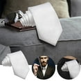 thumbnail image 2 of WEIXF Men's Solid Color Tie Monochrome Polyester Silk Business Formal Wear Casual Occasion Use, 2 of 7