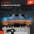 thumbnail image 4 of A-Premium Air Conditioner AC Compressor with Clutch Compatible with Hyundai Elantra 2018 2019 L4 1.4L, 4 of 5