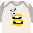 thumbnail image 4 of Inktastic Cute Bee Initial B Boys or Girls Long Sleeve Baby Bodysuit, 4 of 5
