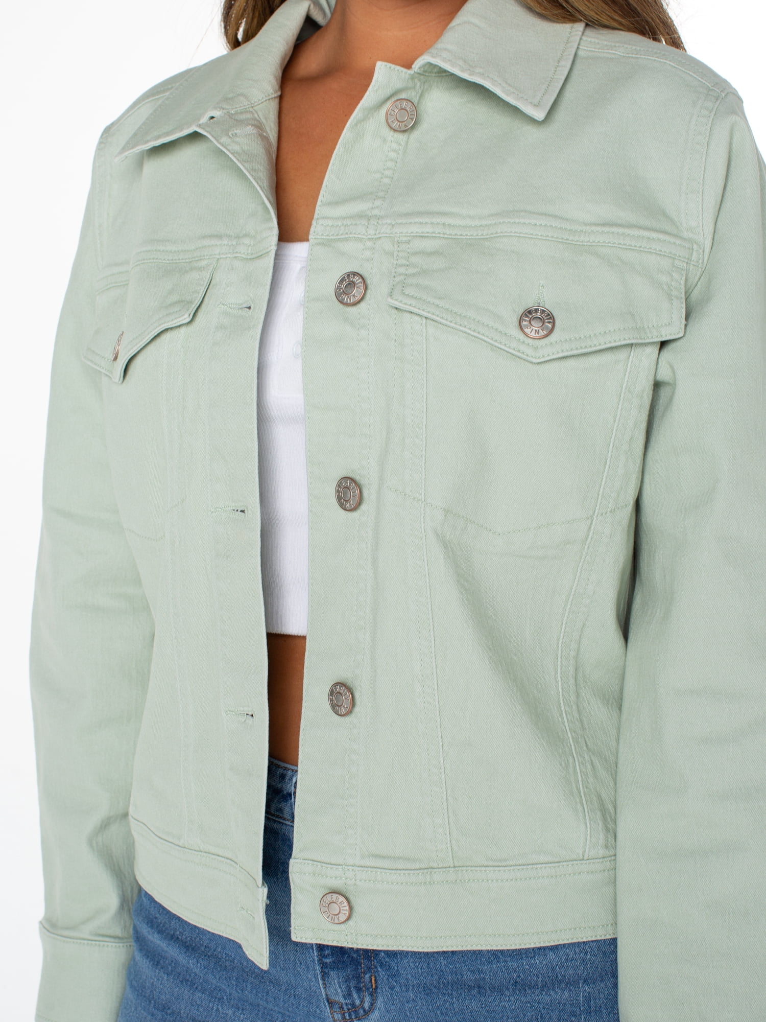Celebrity Pink Women's Oversized Boyfriend Denim Jacket, Sizes XS-XXXL