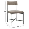 thumbnail image 6 of SAFAVIEH Archer Dining Chairs, Grey/Black, Set of 2 (19.3 in. W x 22.5 in. D x 35 in. H), 6 of 7