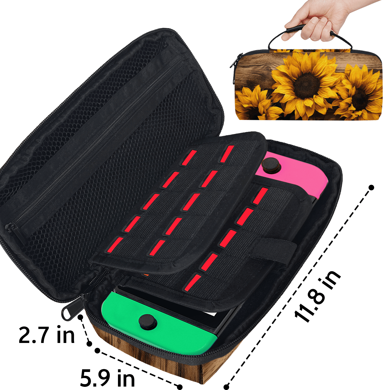 Herdesigns Wolf Carrying Case for Nintendo Switch 2 with 20 Game