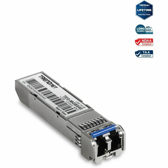 TRENDnet TEG-MGBS40 Mini GBIC Single-mode LX (40KM) Module