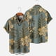 thumbnail image 3 of Camisas hawaianas de verano, camisetas vintage para hombre, estampado de hojas de árbol en 3D, camisas casuales de manga corta para playa para hombre, ropa de moda para hombre, 3 of 4