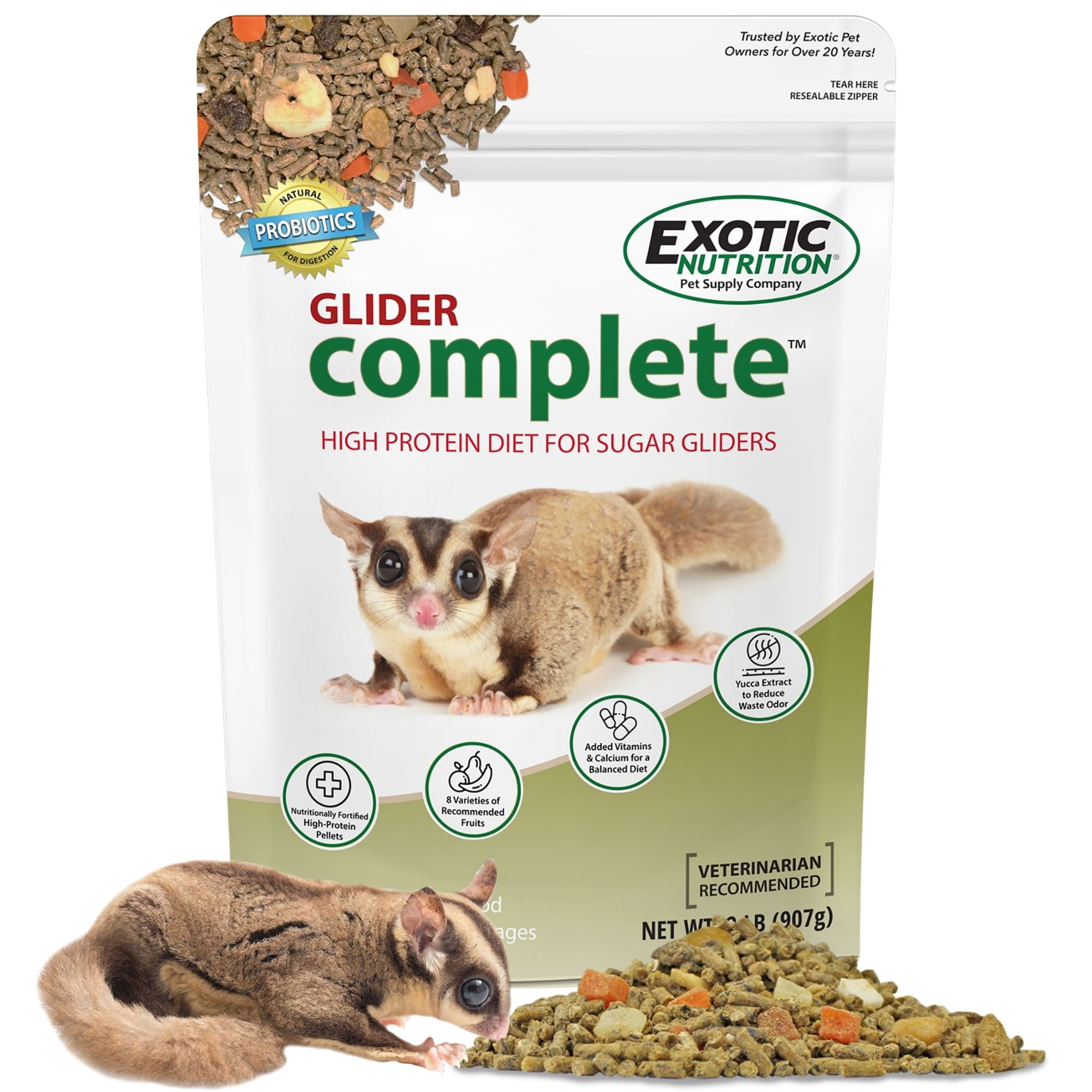Exotic Nutrition Glider Complete 2 lb. Sugar Glider Food