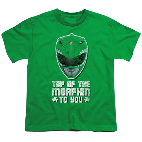 Power Rangers Top Of The Morphin To You Youth 18/1 T-Shirt Kelly Green