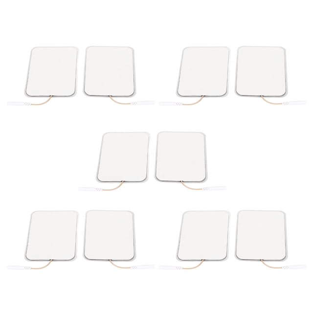 Almohadillas de repuesto para unidad TENS, 10 parches de electrodos de 7x10 cm, almohadillas de electrodos adhesivas, almohadillas de electrodos, salida de alta intensidad