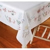Christmas Expressions Stamped Embroidery Tablecloth