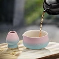 thumbnail image 4 of Japanese 7 Piece Matcha Tea Set Standard Size Ceramic Bowl With Whisk Spoon Holder Strainer Container And Caddy For Traditional Ceremonies, 4 of 6