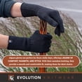 thumbnail image 5 of Alpaca Knit Gloves for Women - Made in the USA - Super Soft Baby Alpaca - Small - Small - Black, 5 of 7