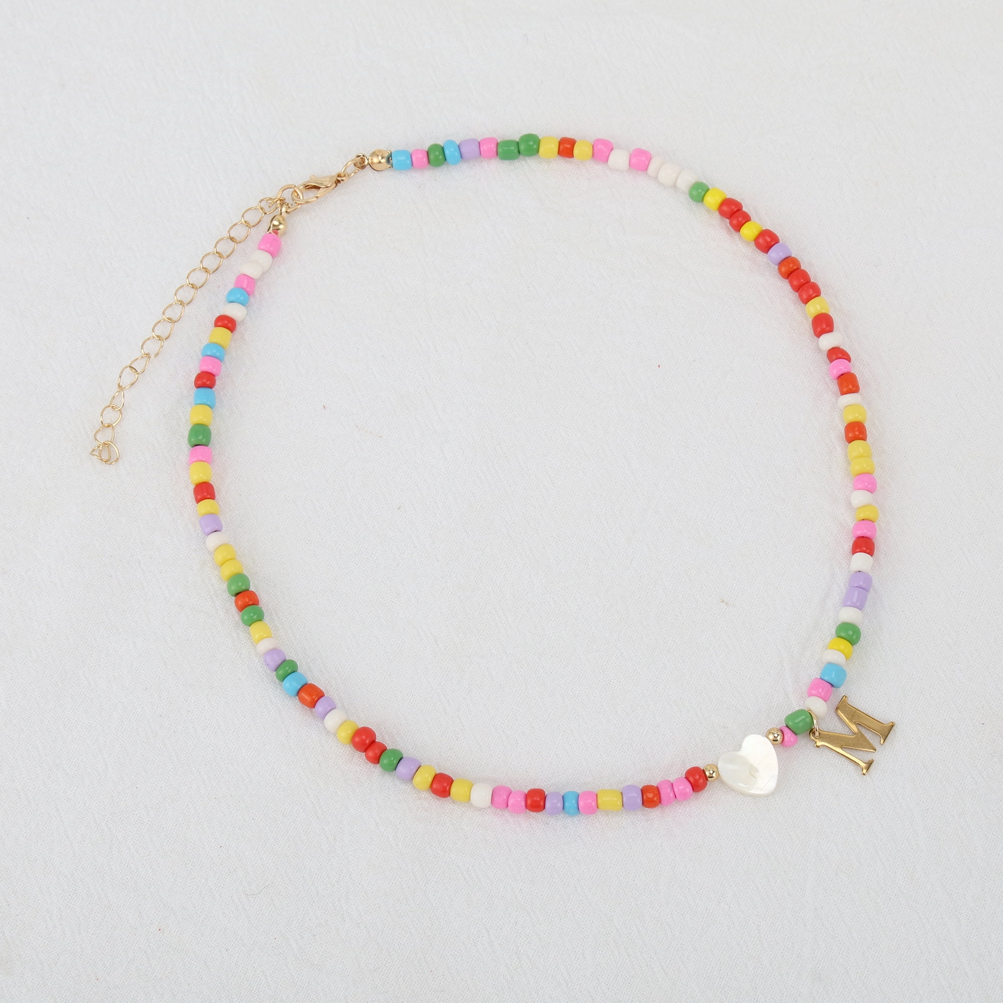 Unique Bargains Stylish Collarbone Necklace for Daily Life Colorful 1 Pcs [Style M]