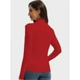 thumbnail image 5 of Women's Slim Fit Turtleneck Long Sleeve Top - Lightweight Base Layer Shirt for Casual Wear, 5 of 6