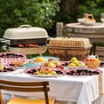 thumbnail image 6 of General 50 Pcs BBQ Birthday Party Supplies 10" × 12" Large Red Gingham and Black BBQ Oval Paper Plates Disposable Heavy Duty BBQ Party Plates for Picnic Barbecue Baby Shower Birthday Decorations, 6 of 13