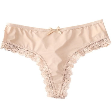 DondPO Womens Underwear Underwear For Women Bikini Regular Absorbency Underwear Womens Sexy Underwear Seamless Underwear For Women Beige L Clearance！