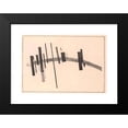 thumbnail image 2 of Kazimir Malevich 24x18 Black Modern Framed Museum Art Print Titled - Sensation of the Motion and the Obstacle (1916), 2 of 5
