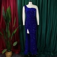 thumbnail image 3 of Women's Sexy Fashion One-Shoulder Sequined Evening Dress Cocktail Party Dress, 3 of 8