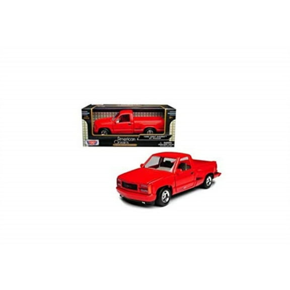 1992 GMC Sierra GT Red Pickup Truck 1/24 Diecast Model by Motormax