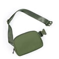 thumbnail image 1 of Unisex Mini Belt Bag with Adjustable Strap Small Waist Pouch for Workout Running Travelling Hiking, Deep Khaki, 1 of 11