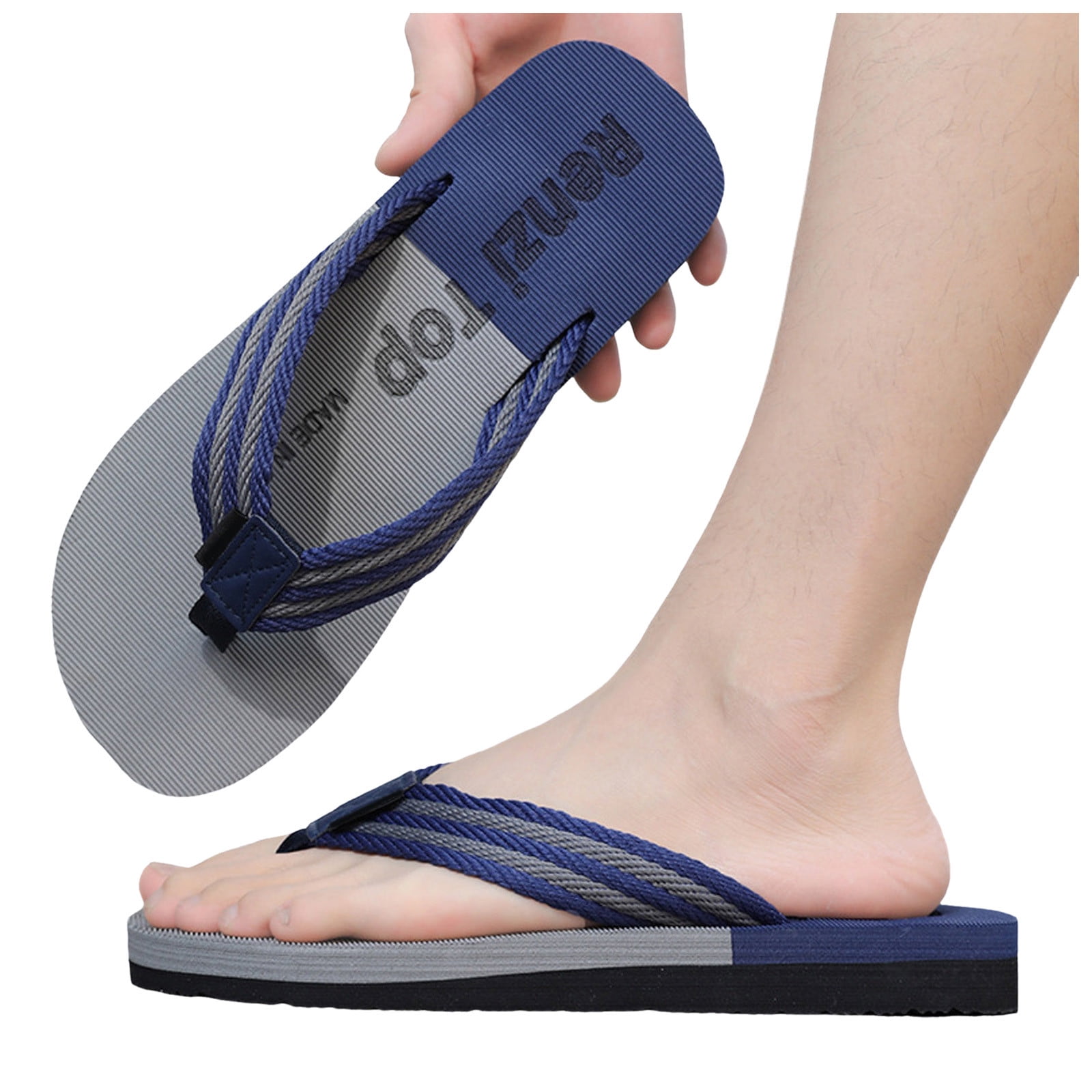 LUOGENLI Male Sandals For Men Size 10 Foreign Trade Flip Flops For Men  Beach Slippers For Men Summer Non External Wearing With Toe Sandals For Men  2024 Flip Flops For Men Size