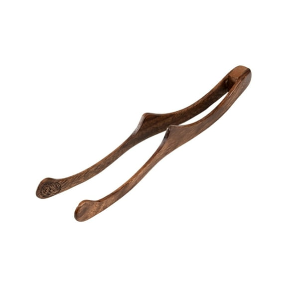 DefiDgd Wooden Serving Tongs,Sugar Cube Tongs Tiny Ice Cube Tongs With Durability and Antis Grip for Snacks Pastries Chips Kitchen Party Use(J)