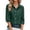 Blackish Green, variant on Turtleneck Tops for Women's Linen Button Down Shirt Rolled Cuffed Short Sleeve Blouse Ladies Summer Casual V Neck Beach Cotton Tops Long Sleeve Blouses for Women White Blouse for Women Shirt Women